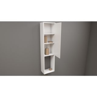 Wall column in solid surface 1 door 3 shelves,  KRION®