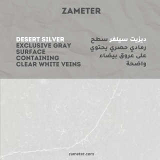 Desert Silver Surface - Countertop - Size 300x400x1.2cm