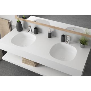 KRION® double washbasin CALYPSO