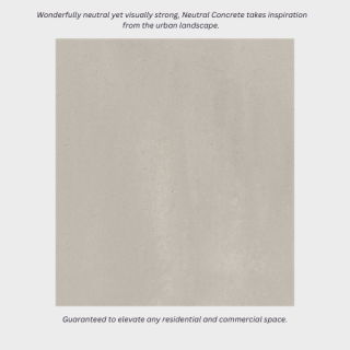 سطح Neutral Concrete  لمغسلة معلقة على الجدار|بالحجم المناسب لحمامك
