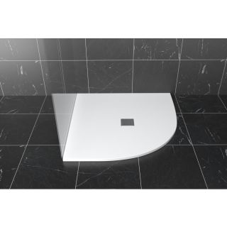Corner shower tray STRATO SanyDur Gel coat