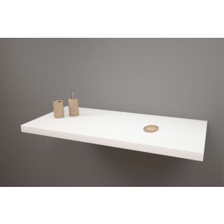 Thick wall shelf in KRION® under the double washbasin